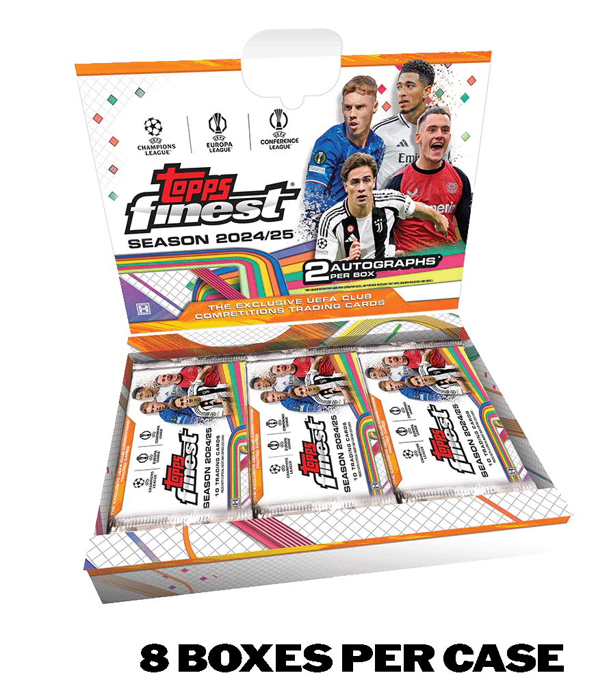 2024/25 Topps Finest UEFA Club Competitions - Hobby Box - Sealed Case