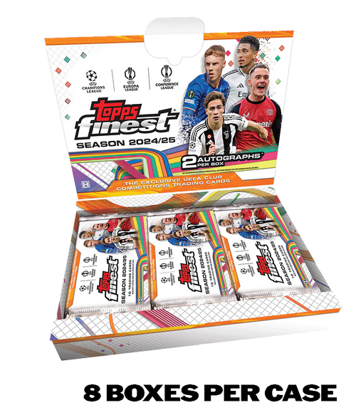 2024/25 Topps Finest UEFA Club Competitions - Hobby Box - Sealed Case